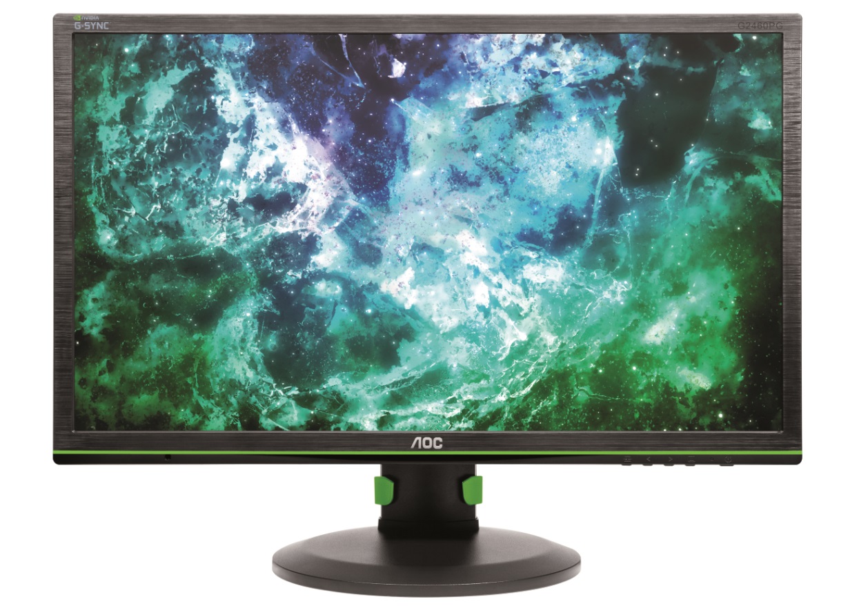 Front view of the AOC G2460PG G-Sync monitor